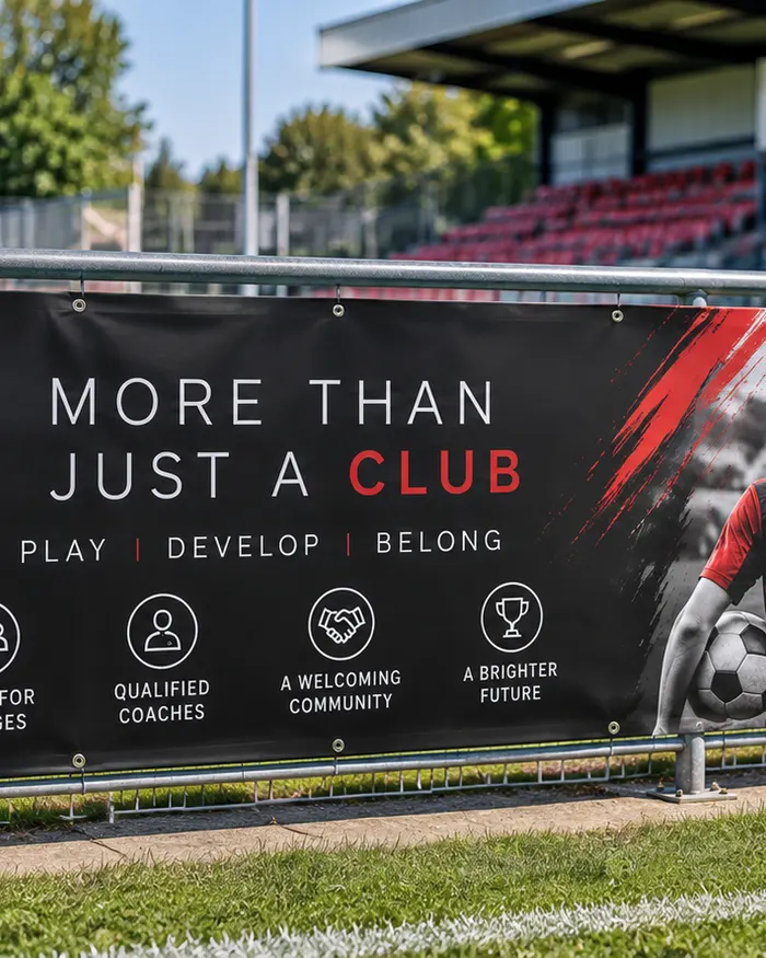 Large format printed banner